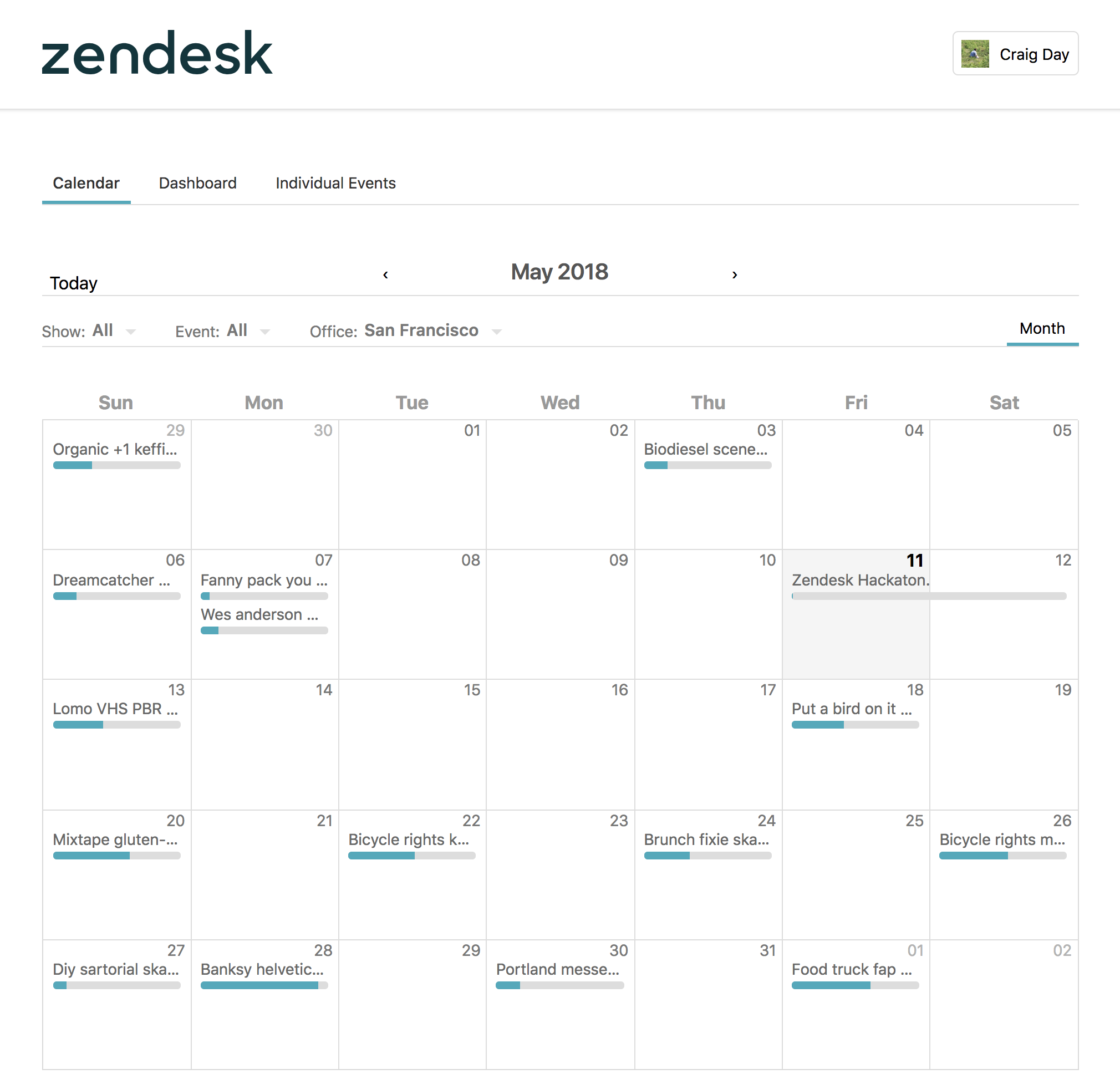 main calendar screenshot